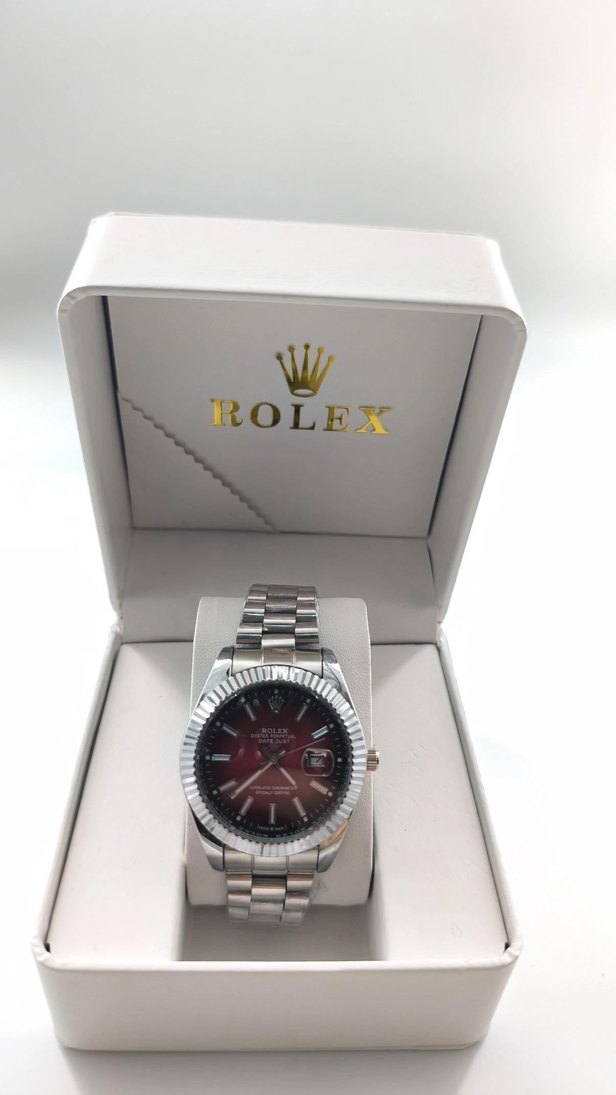 Rolex Datejust Dark Red Dial