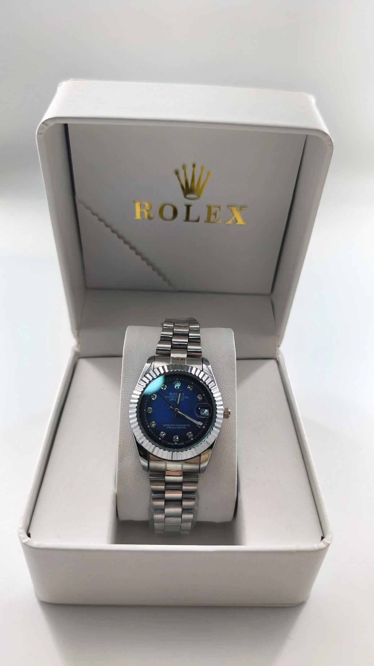 Rolex Datejust Dark Blue Dial Damonds
