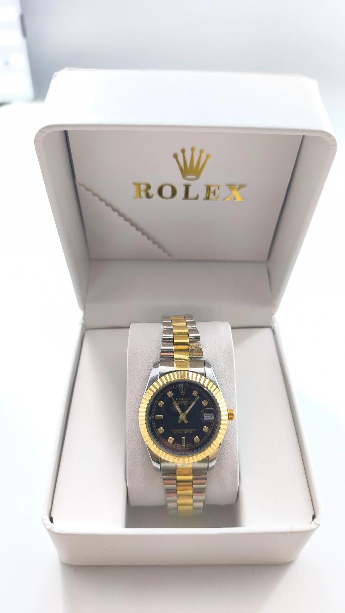 Rolex Datejust 2tone Black Dial