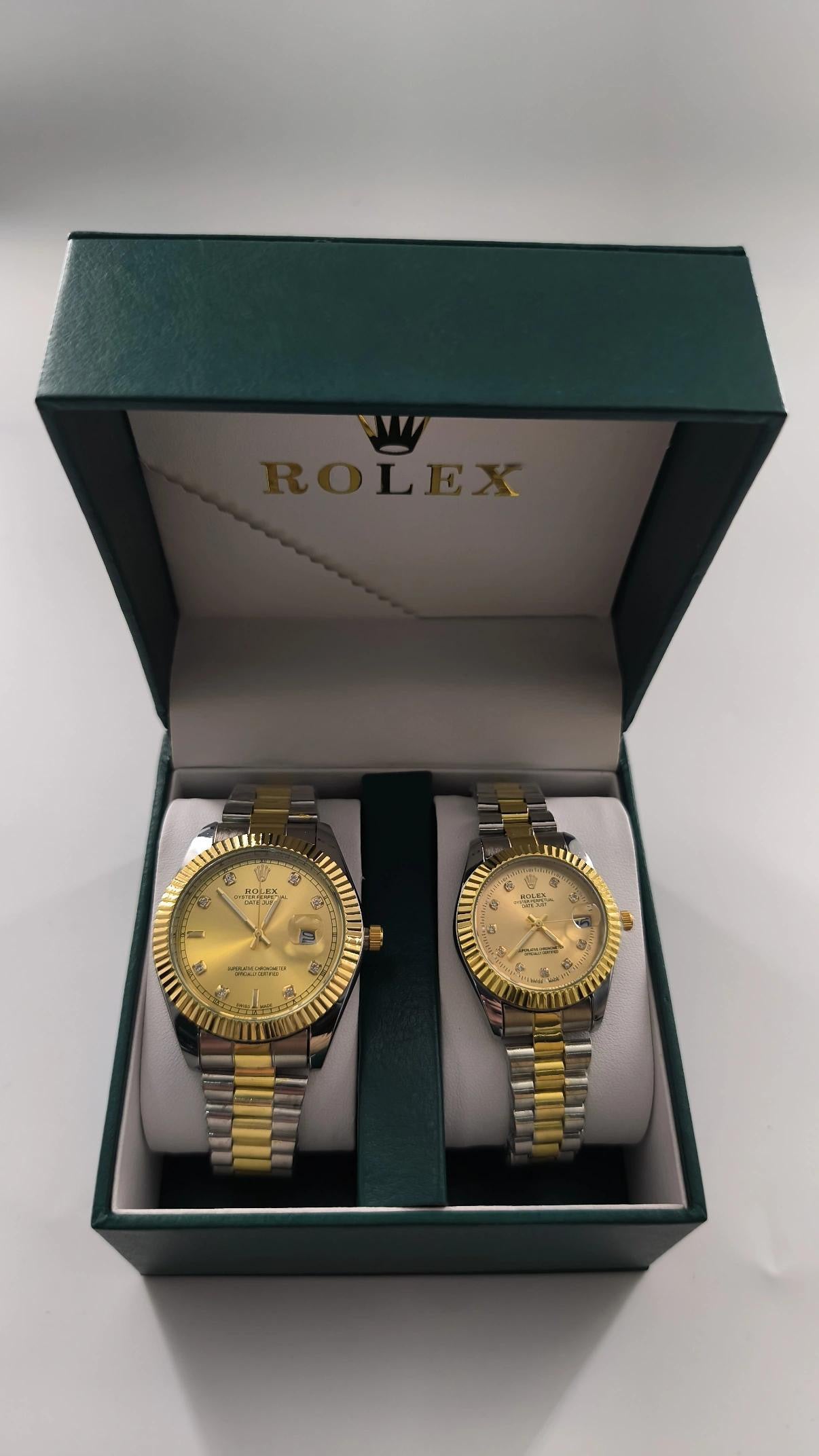 Rolex Datejust 2Tone Gold Dial SET