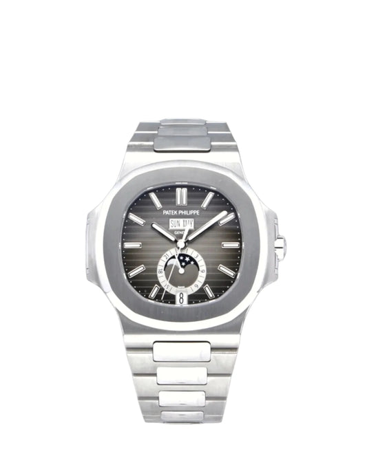 Patek Philippe Nautilus Annual Calendar Moon Phases Grey Dial 40,5mm