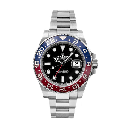 Rolex Gmt-Master II Pepsi Black Dial Oyster