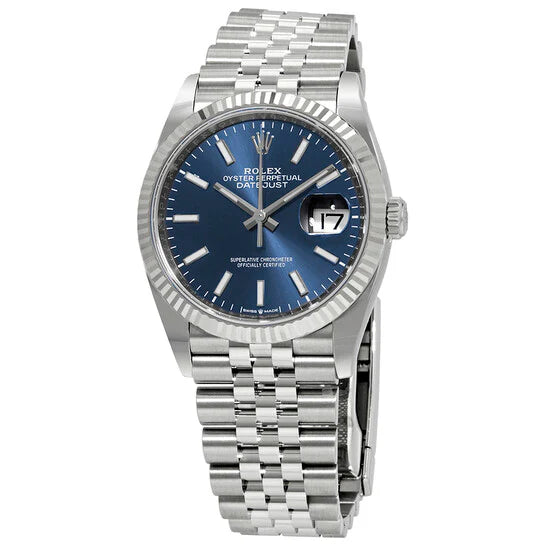 Rolex Datejust 36mm Steel Blue Dial Jubilee