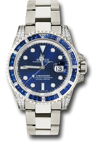 Rolex Submariner Date Sapphire And Diamonds Bezel