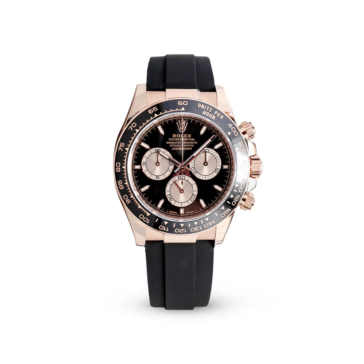 Rolex Cosmograph Daytona Everose Gold Black Dial With Pink Chronografh