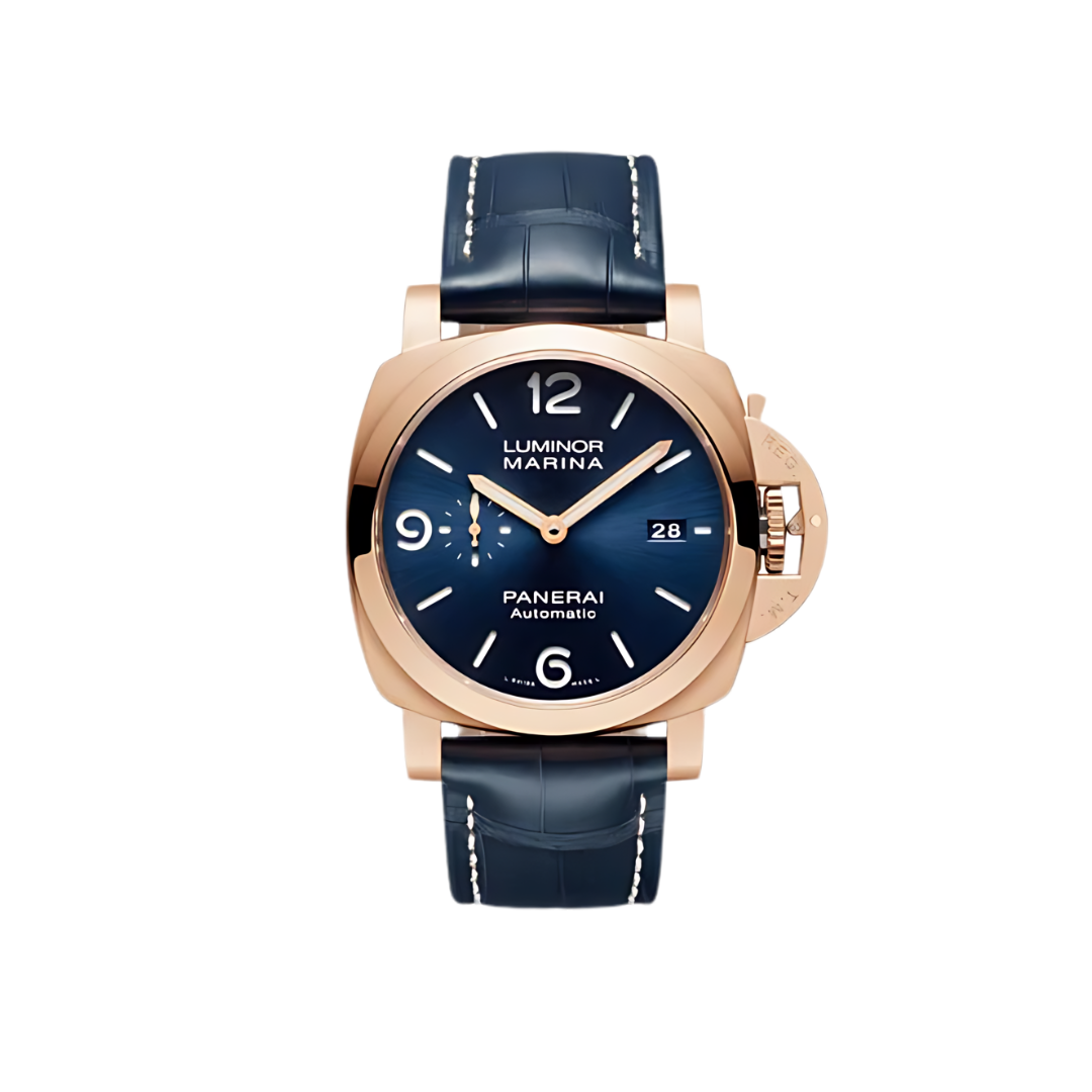 Panerai Luminor Collection Luminor Marina Goldtech 44mm 18K Rose Gold Blue Dial