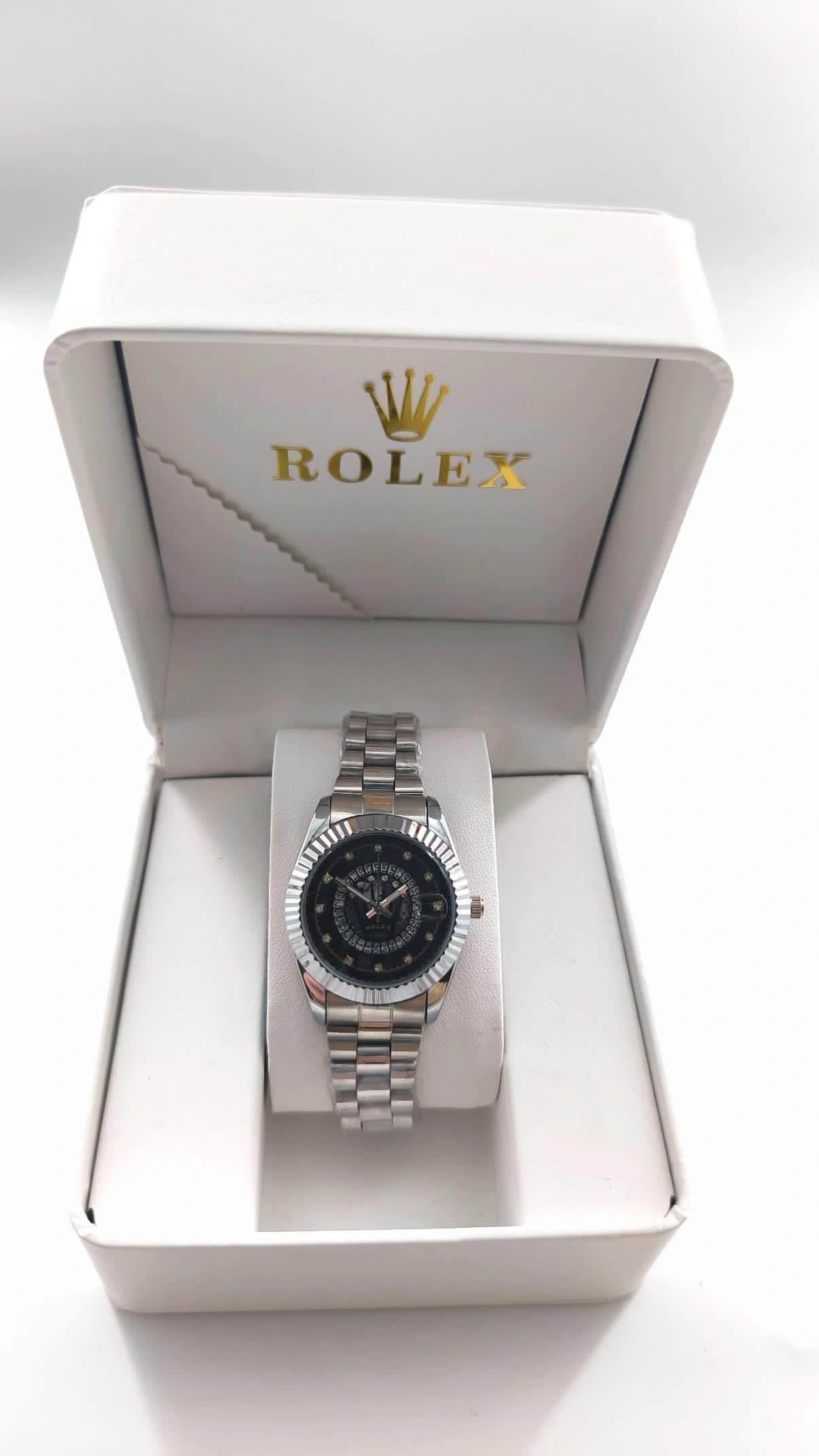 Rolex Corona Black Dial Damonds