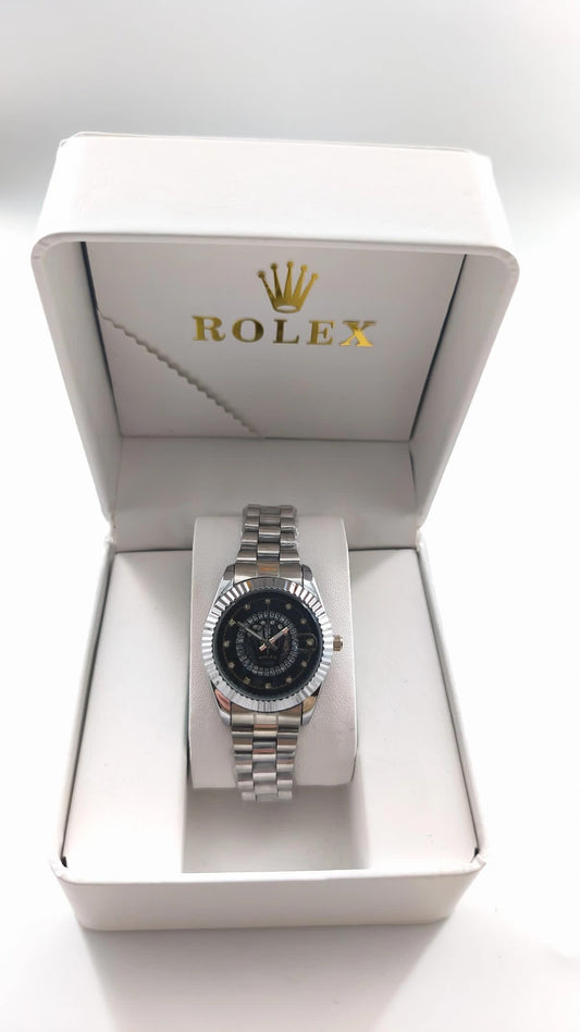 Rolex Corona Black Dial Damonds
