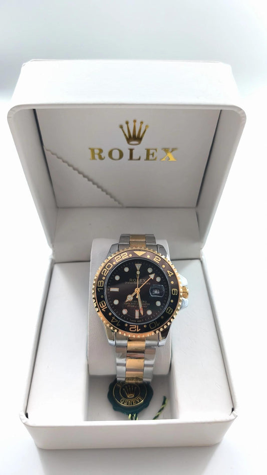 Rolex Submariner Date 2-Ton-Gelbgold mit schwarzem Zifferblatt