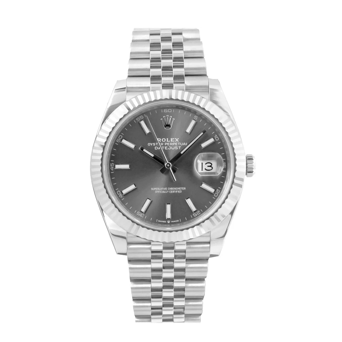 Rolex Datejust 36MM Steel Grey Rhodium Dial Jubille