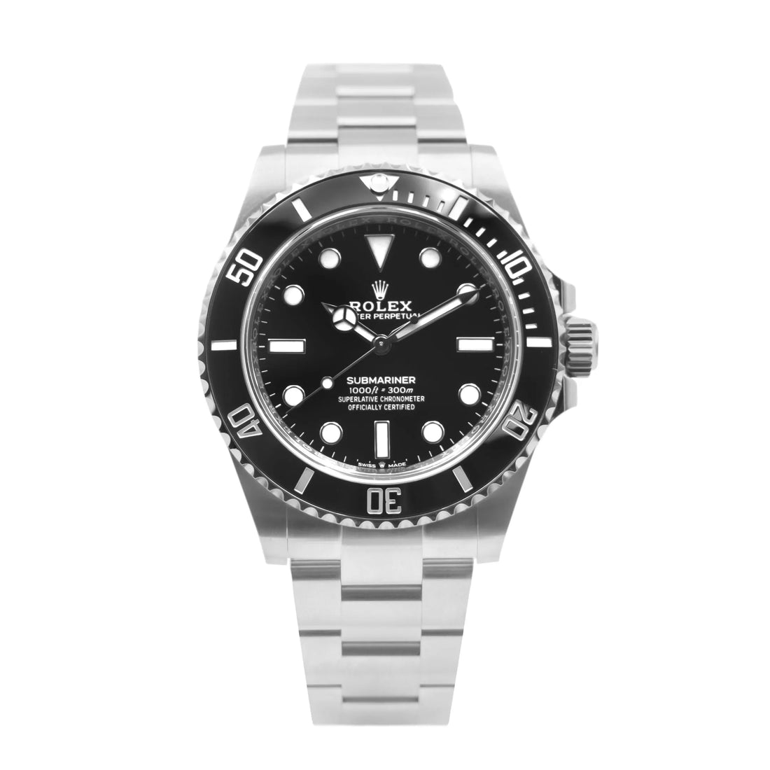 Rolex Submariner noDate SS Black Ceramic Bezel 41mm