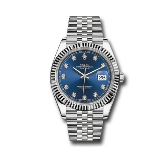 Datum Just Blue Diamond 36 mm Jubiläum