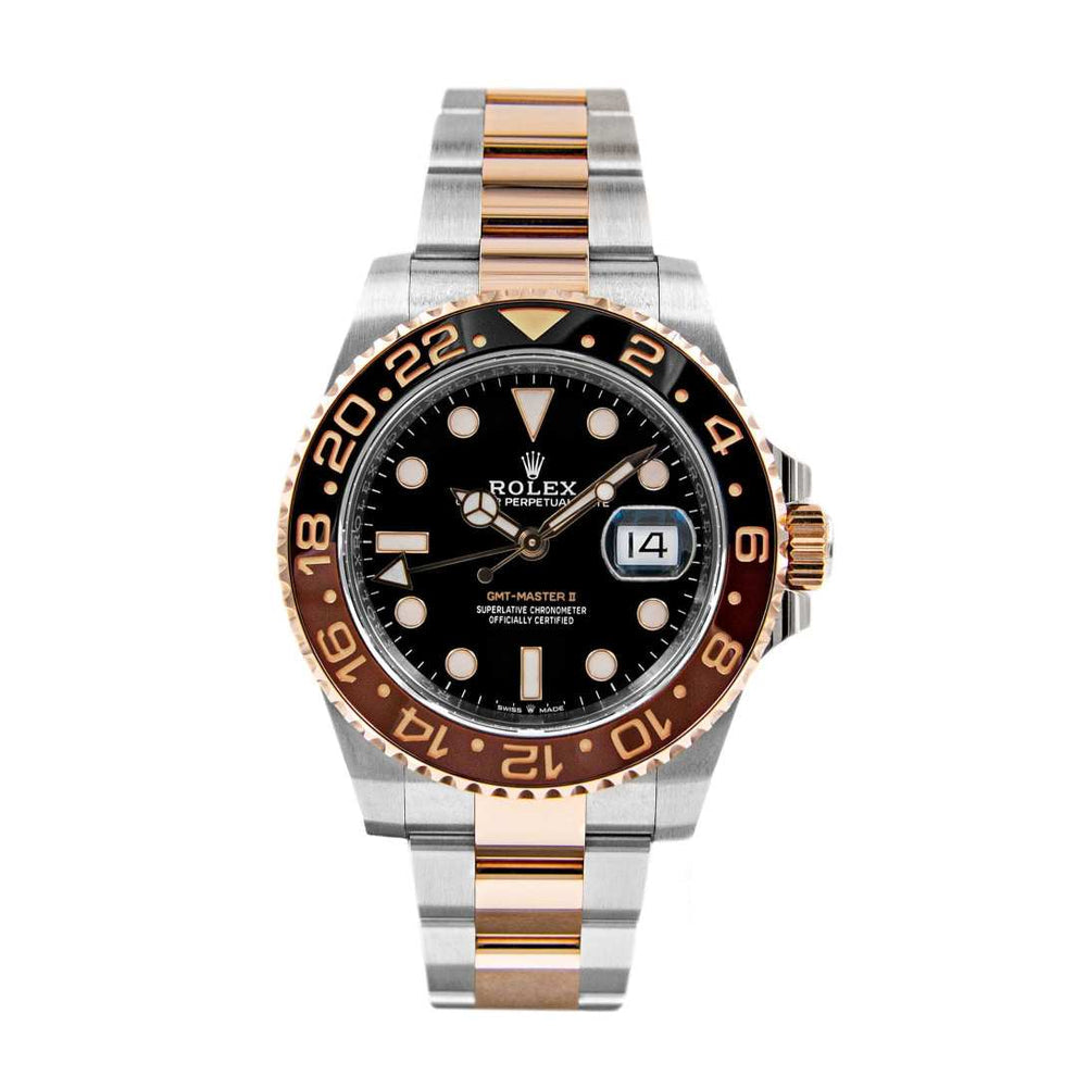 GMT master Rootbeer Rose Gold two tone