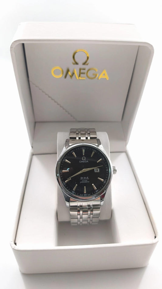 Ωmega De Ville Chronometer Silver Black
