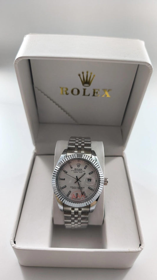 Rolex Datejust Silver White Dial