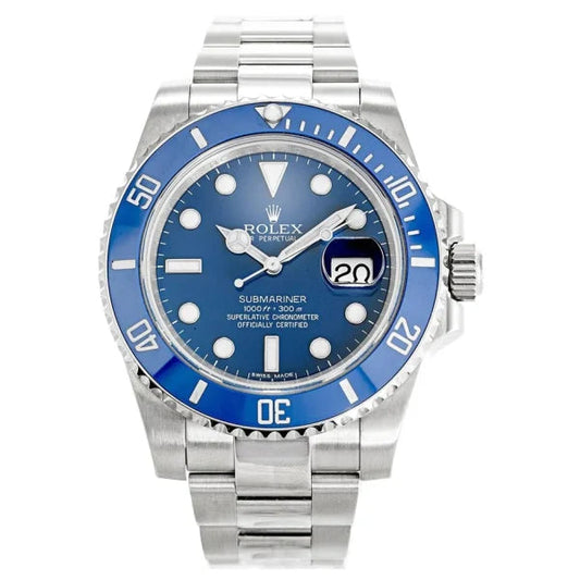 Rolex Submariner Date SS Blue Ceramic Bezel