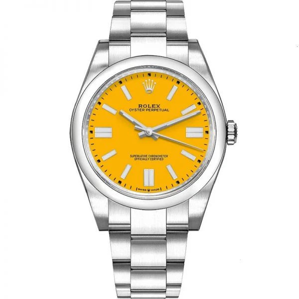 Rolex Oyster Perpetual 41mm Yellow Dial