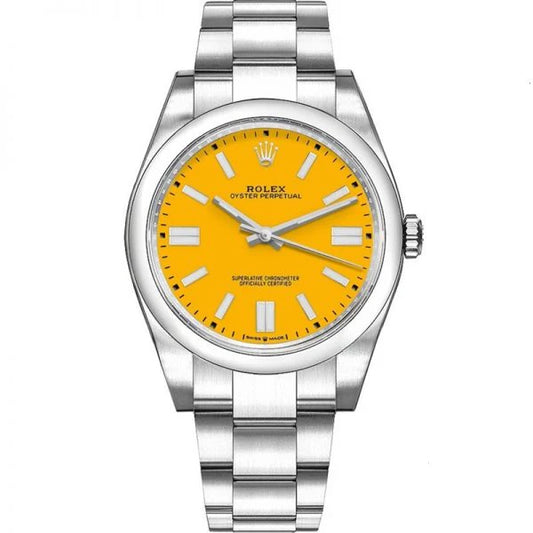 Rolex Oyster Perpetual 41mm Yellow Dial