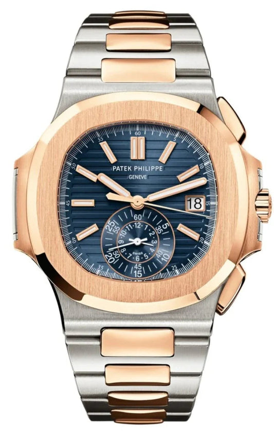 Patek Philippe Nautilus Automatic Two Tone Blue Dial 40.5mm