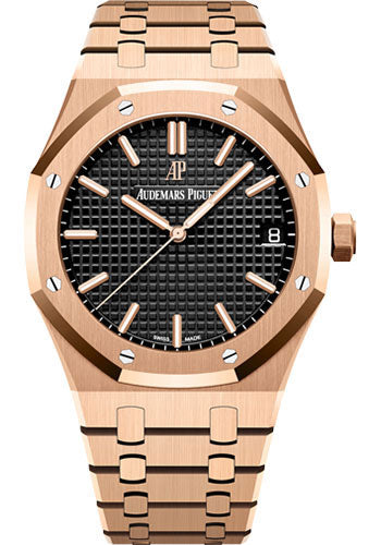 Audemars Piquet Royal Oak 41mm Black Dial 50th Anniversary Rose Gold