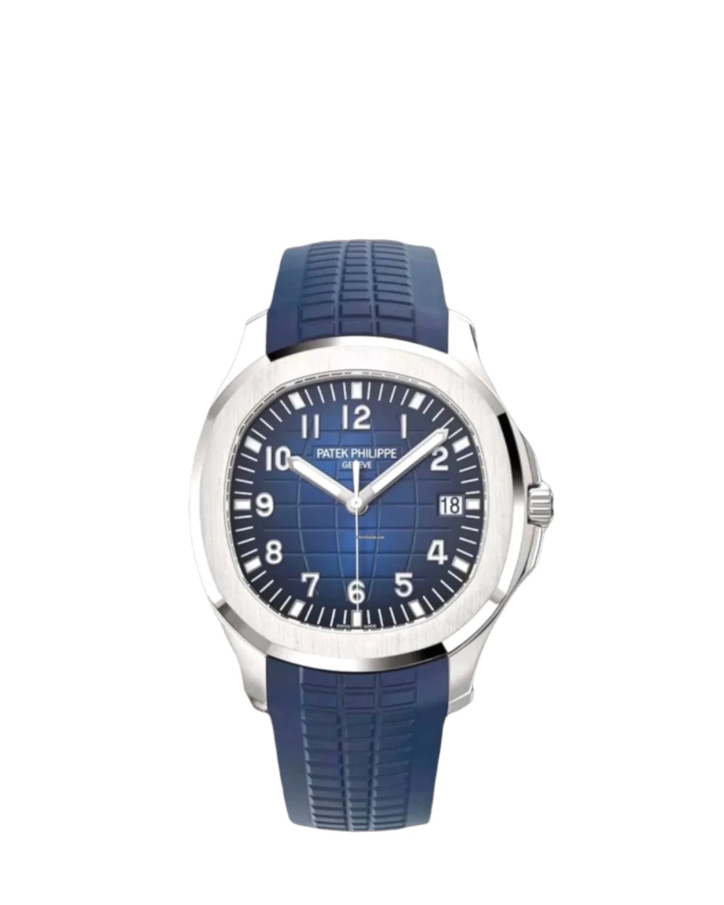 Patek Philippe Aquanaut 5168G Steel Case Blue Dial Blue Rubber Strap 42.2mm