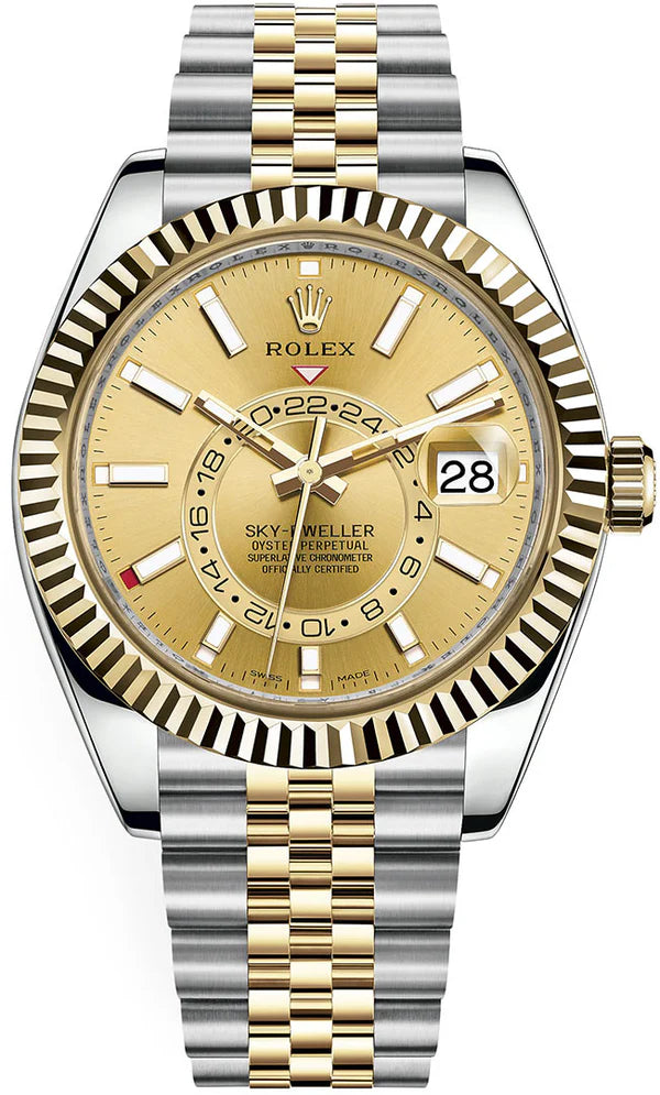 Rolex Sky-Dweller Two Tone Yellow Gold Jubilee