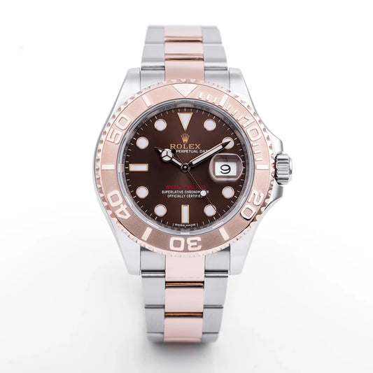 Rolex Yacht-Master 40 Two Tone Pink Gold Chocolate Dial