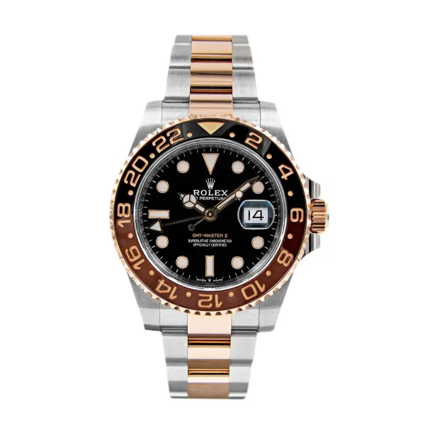 Rolex Gmt-Master II Rootbeer Two Tone Black Dial