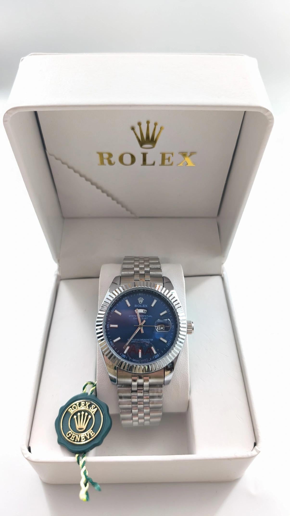 Rolex Datejust 36mm Steel Blue Dial Jubilee