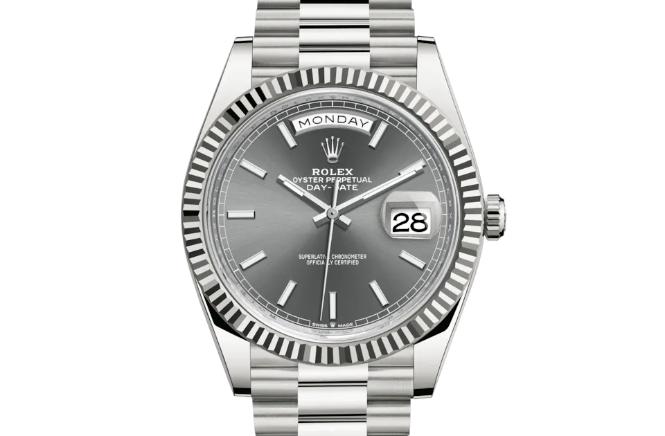 Rolex Day-Date Steel Dark Rhodium Dial President