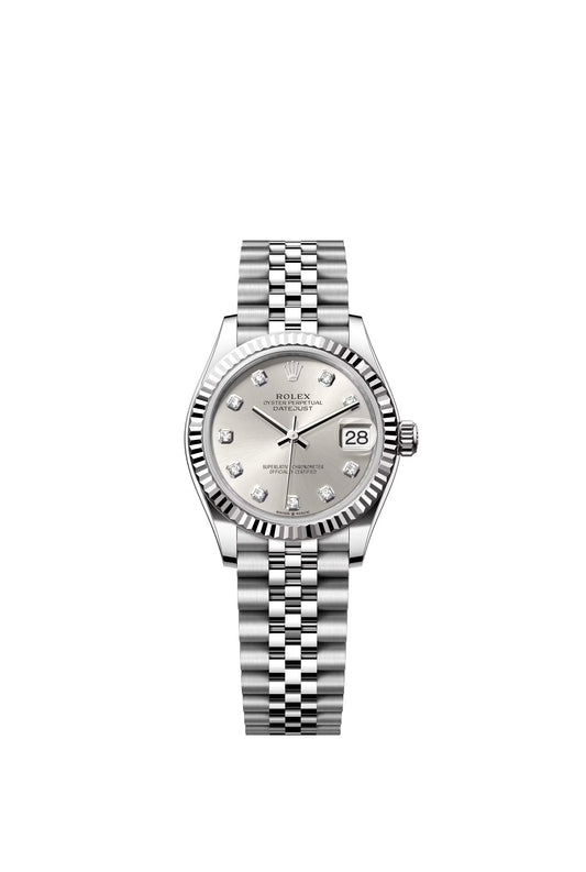 Rolex Datejust Steel Silver Dial Diamonds Jubilee 31MM