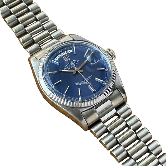 Rolex Day Date Blue Dial jubilee