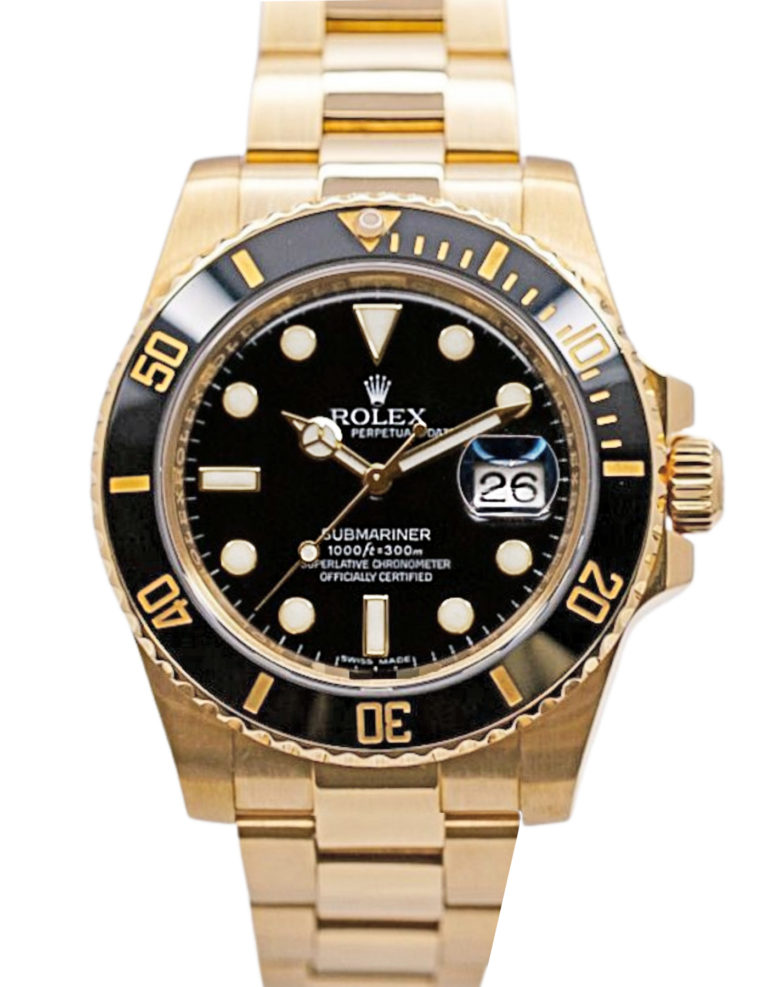 Yellow Gold Black Dial Ceramic Bezel