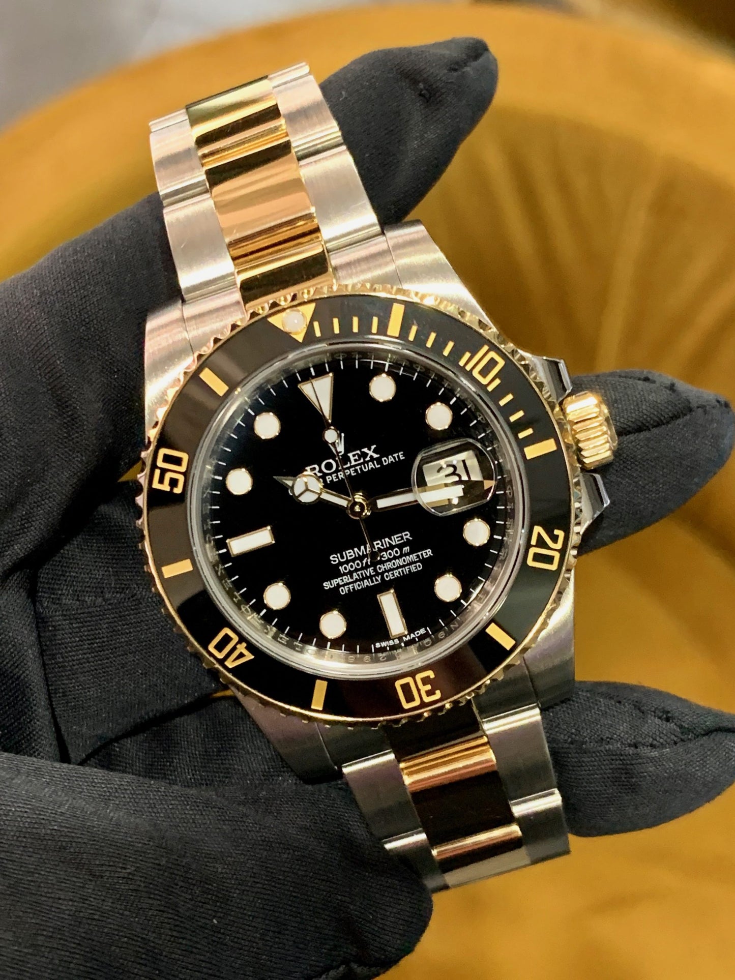 Submariner 2-Tone Black Gold Ceramic 41mm