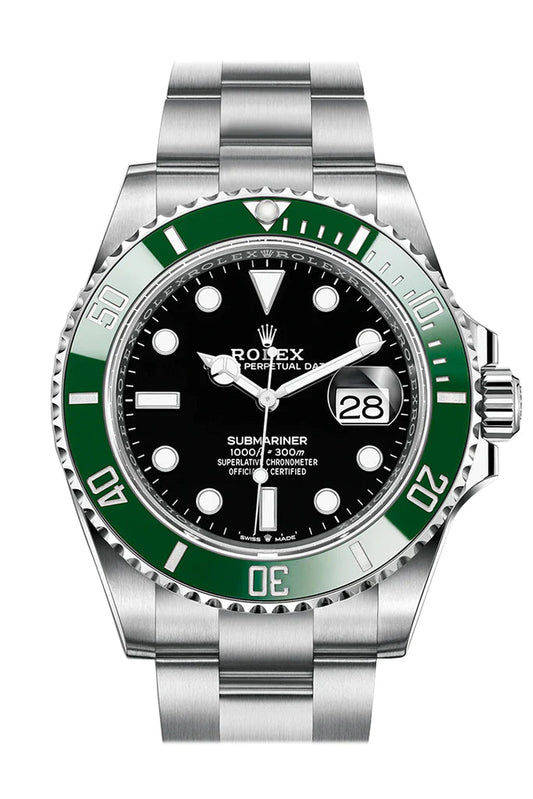 Rolex Submariner Date Black Ceramic Bezel Green Kermit