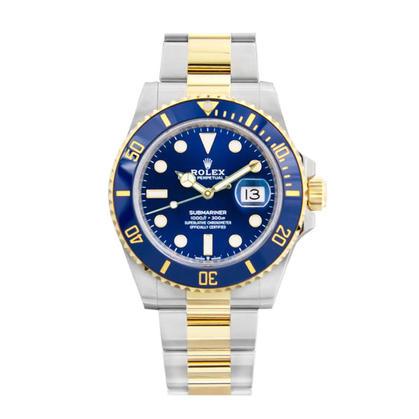 Rolex Submariner Date TwoTone Yellow Gold Blue Dial 41mm