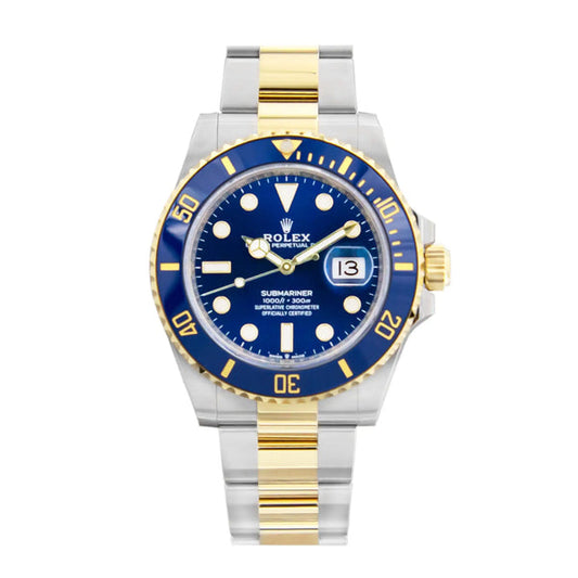 Rolex Submariner Date TwoTone Yellow Gold Blue Dial 41mm